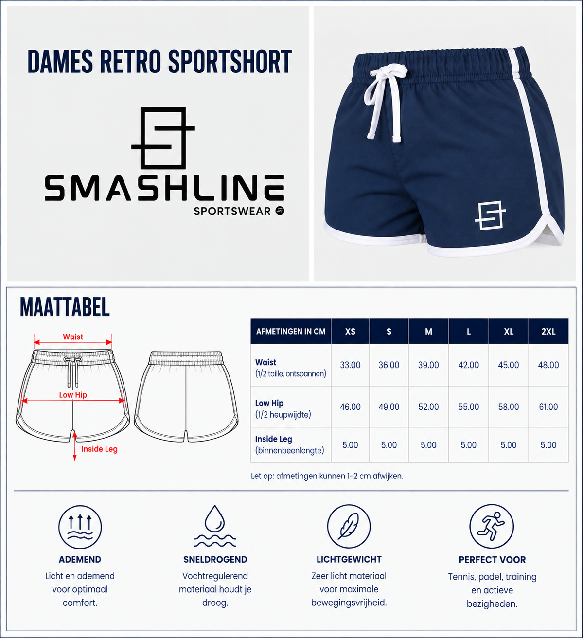 RETRO SPORTSHORT DAMES