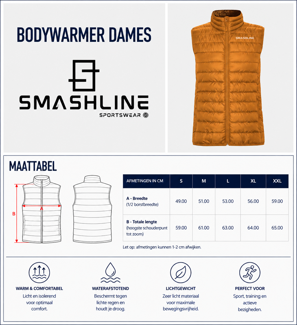 BODYWARMER DAMES