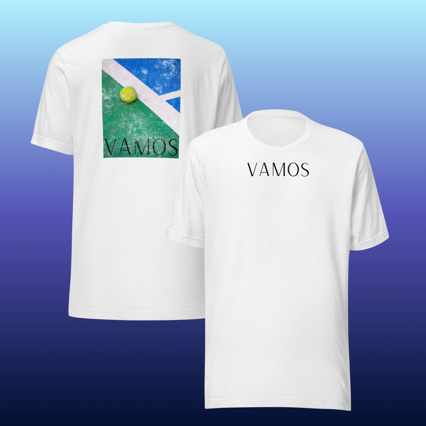 VAMOS Padel Graphic T-Shirt - Premium Katoen - Unisex