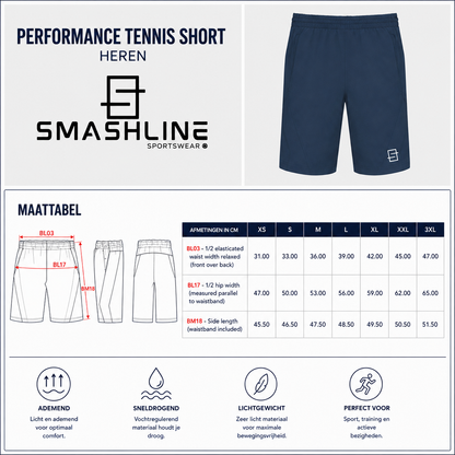 PERFORMANCE TENNIS SHORT