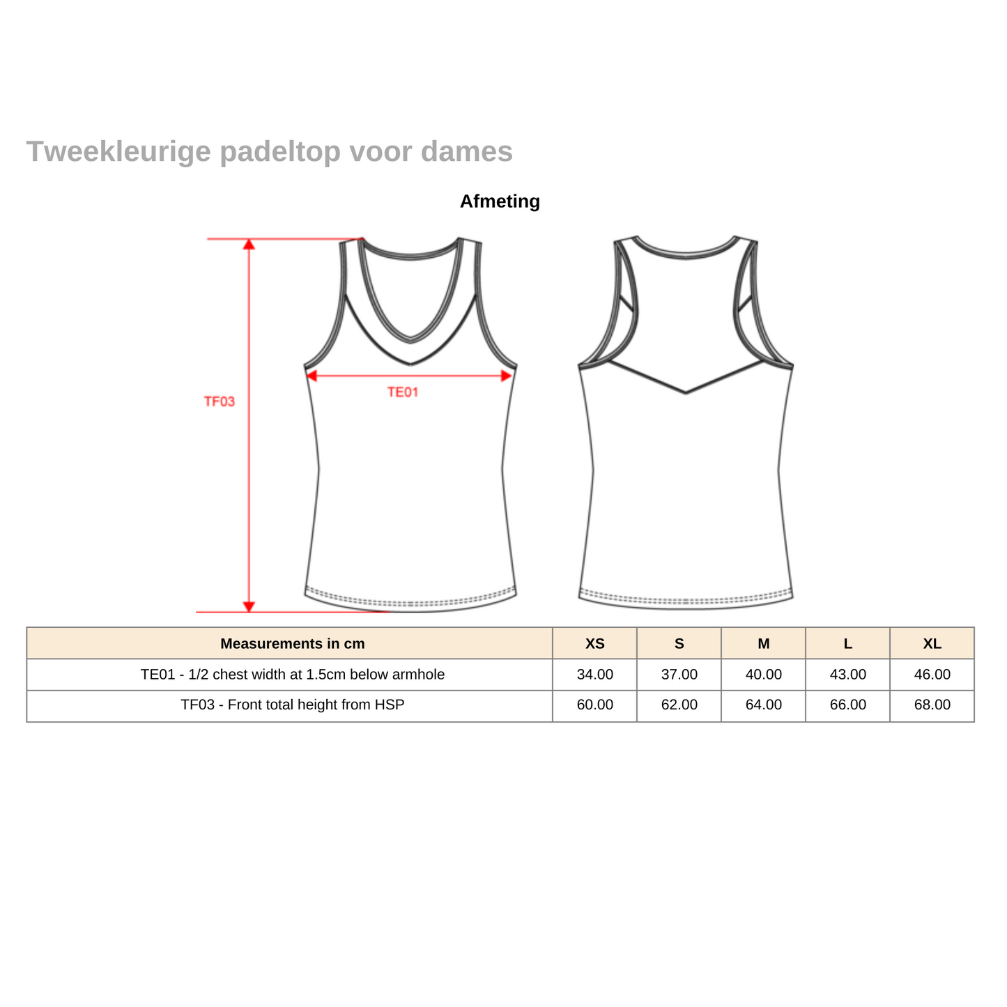 PERFORMANCE TANKTOP DAMES