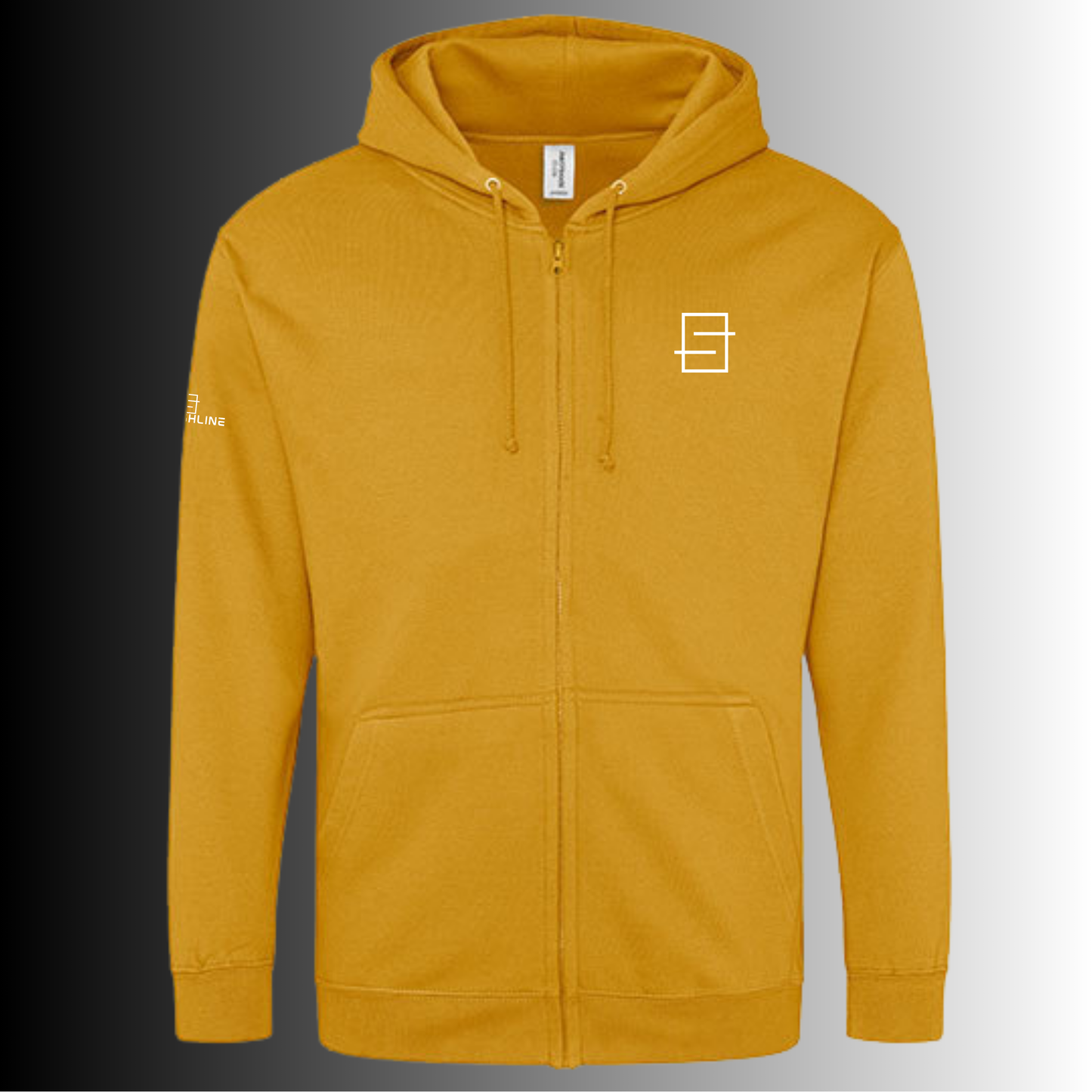 smashline-hoodie met rits-geel