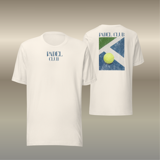 t-shirt padel club, retro padel shirt
