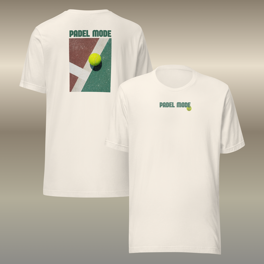 padel mode t-shirt vintage white