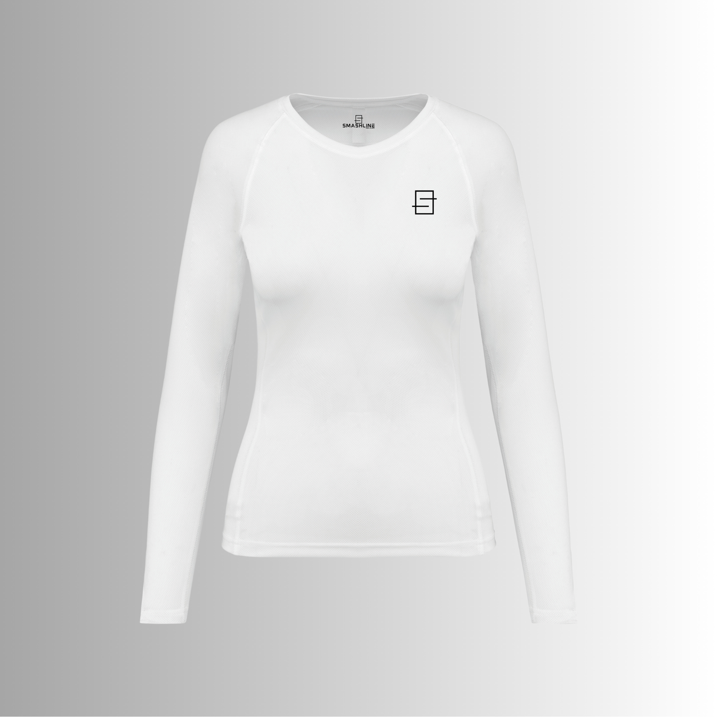 smashline-sportshirt lange mouwen- dames-wit