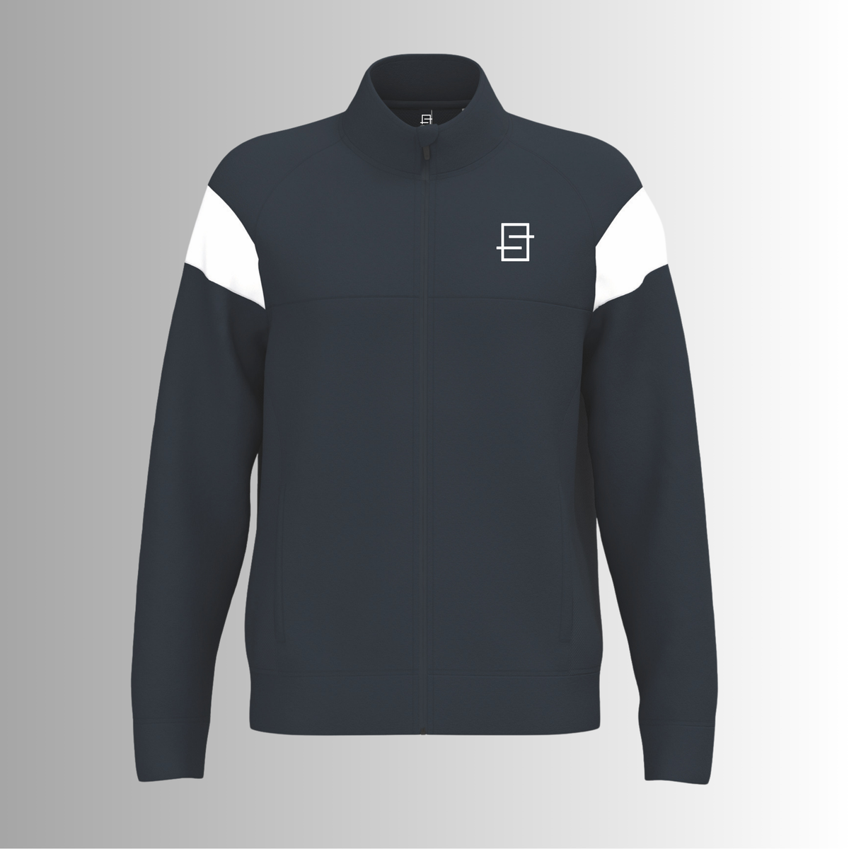 SmashLine comfort trainingsvest voor heren in navy blauw met witte details en subtiel SmashLine-logo op de borst.”