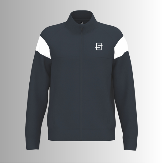 SmashLine comfort trainingsvest voor heren in navy blauw met witte details en subtiel SmashLine-logo op de borst.”
