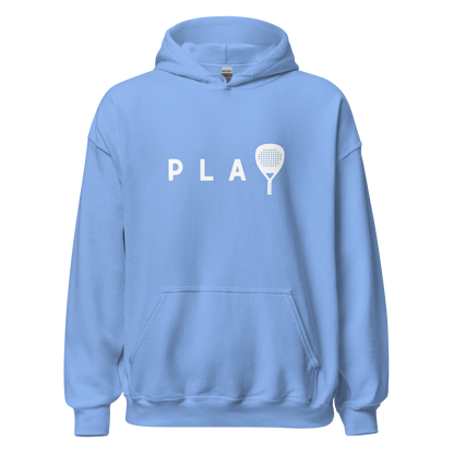 Padel hoodie - PLAY - opdruk wit - S-M-L-XL