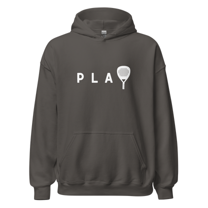 Padel hoodie - PLAY - opdruk wit - S-M-L-XL