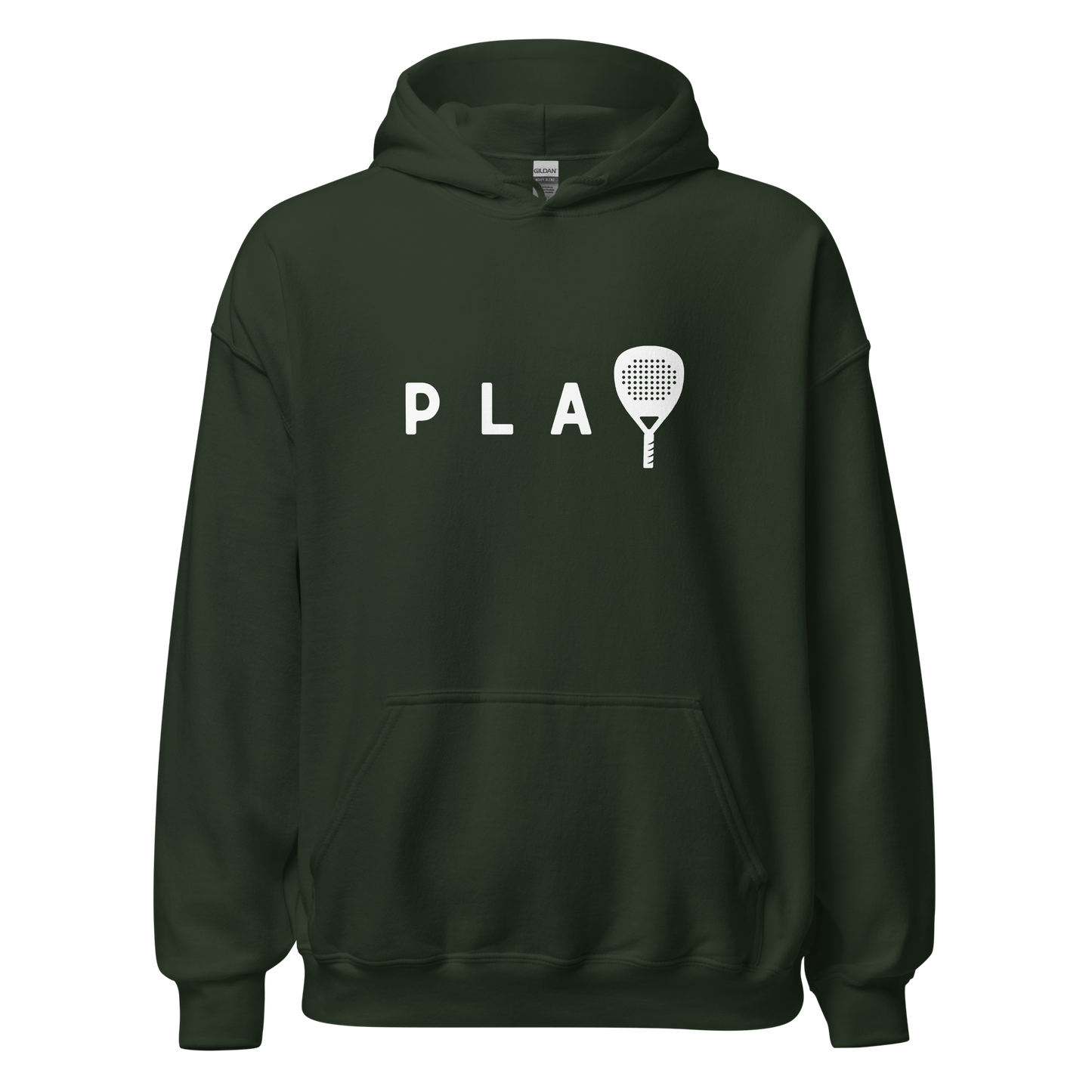 Padel hoodie - PLAY - opdruk wit - S-M-L-XL