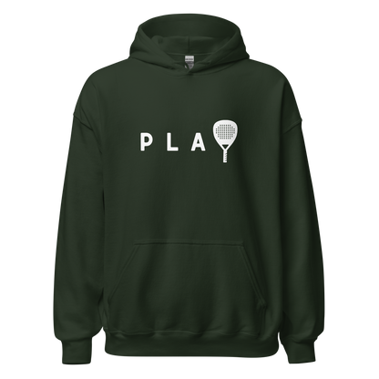 Padel hoodie - PLAY - opdruk wit - S-M-L-XL