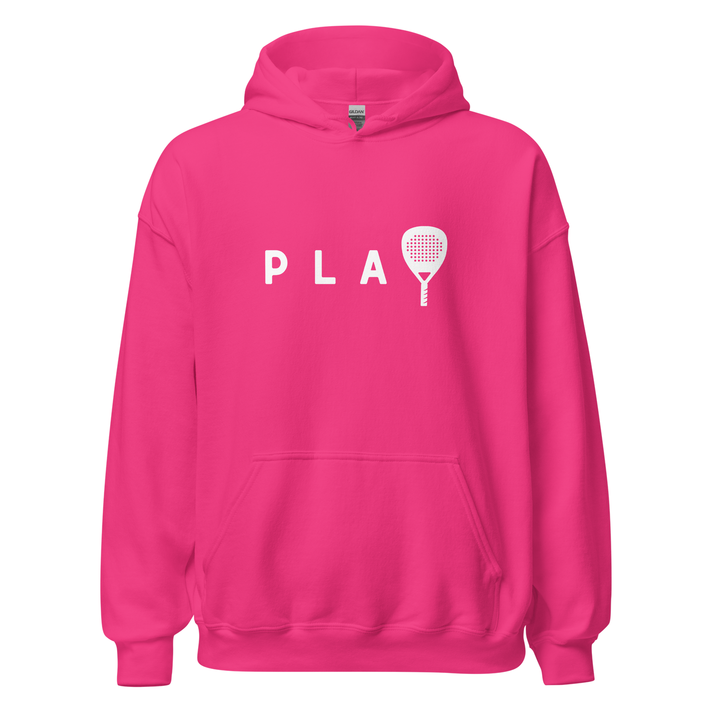 Padel hoodie - PLAY - opdruk wit - S-M-L-XL
