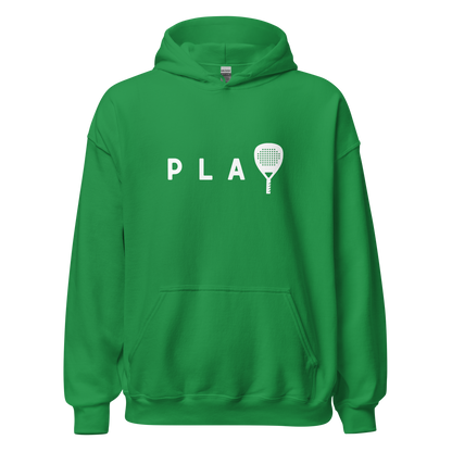 Padel hoodie - PLAY - opdruk wit - S-M-L-XL