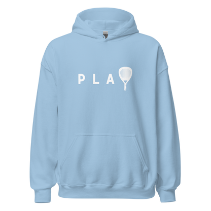 Padel hoodie - PLAY - opdruk wit - S-M-L-XL