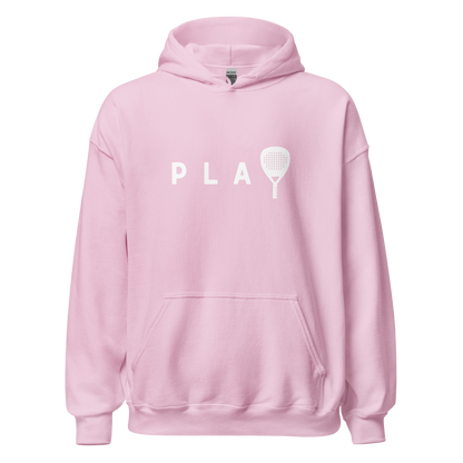 Padel hoodie - PLAY - opdruk wit - S-M-L-XL
