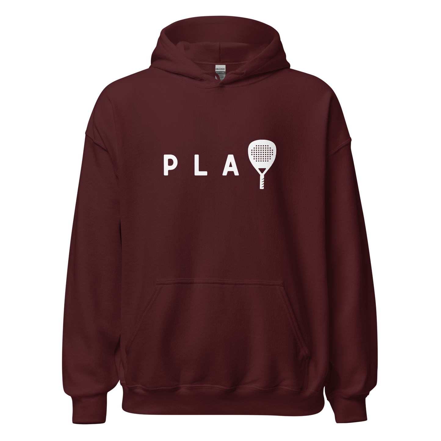 Padel hoodie - PLAY - opdruk wit - S-M-L-XL