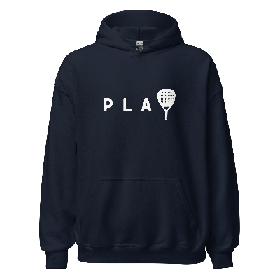 Padel hoodie - PLAY - opdruk wit - S-M-L-XL