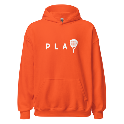 Padel hoodie - PLAY - opdruk wit - S-M-L-XL