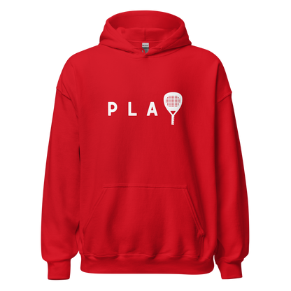 Padel hoodie - PLAY - opdruk wit - S-M-L-XL