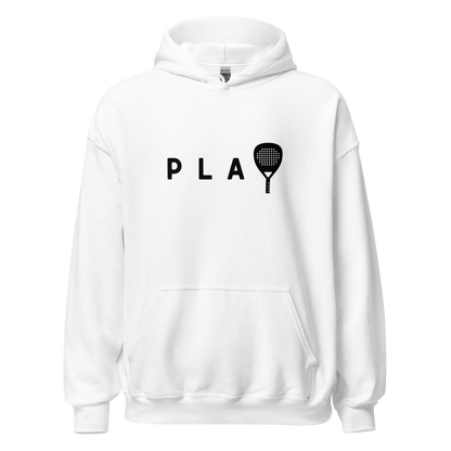 Padel hoodie - PLAY - opdruk zwart