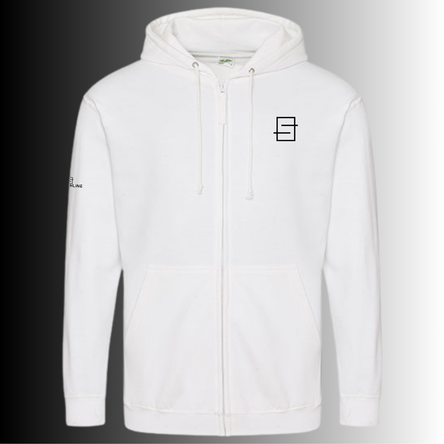 smashline-hoodie met rits-wit