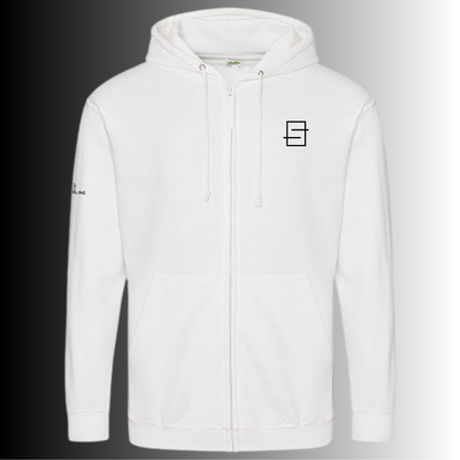 smashline-hoodie met rits-wit